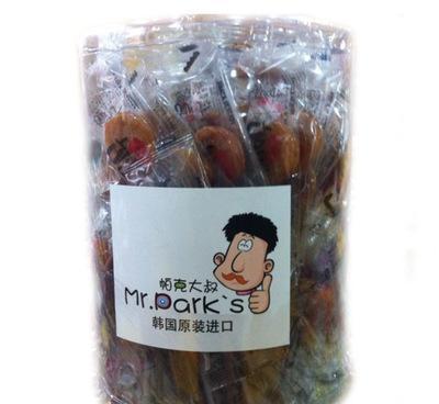 【韩国帕克大叔麦芽糖棒棒糖果 纯正手工 糖果100支*6桶/箱】价格_厂家_图片 -